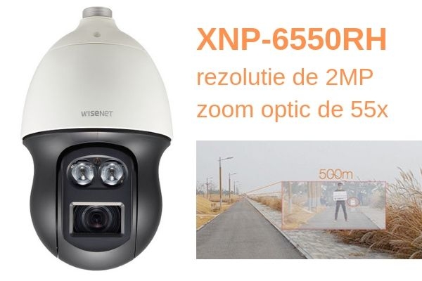 Hanwha Techwin lansează o cameră PTZ cu rezoluție de 2 MP și zoom optic de 55x