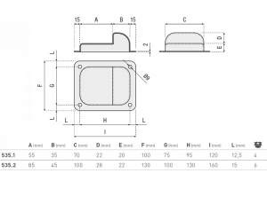 FIXARE USA BATANTA 120X100X42 ZNB