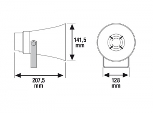 DIFUZOR CU PALNIE DK 10/T, EN54-24