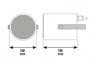 PROIECTOR SUNET UNIDIRECTIONAL 10W, EN54-24