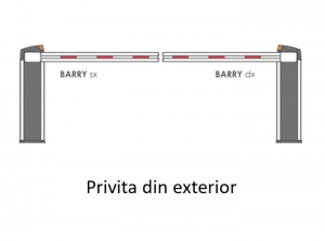 BARIERA AUTO DREAPTA BRAT TELESCOPIC 3.6-6M