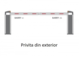 BARIERA AUTO STANGA, BRAT TELESCOPIC 3.6-6M