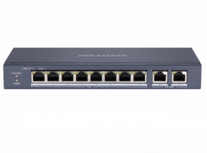 SWITCH 10 PORTURI, 8XPOE, 2XGIGABIT RJ45