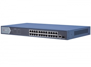 SWITCH 24 PORTURI POE, 1XSFP, 370W, RACK EARS