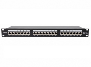 PATCH PANEL 24 PORTURI, FTP CAT.6A, 1U, ECHIPAT