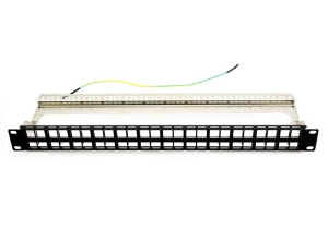 PATCH PANEL CU 48 PORTURI, 1U, NEECHIPAT, ECRANAT