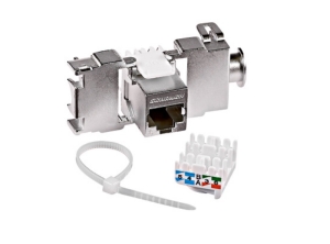 MODUL RJ45 ECRANAT, CAT 6 CLASS E, TOOLLESS LINE