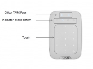 TASTATURA WIRELESS CU CITITOR PROXIMITATE