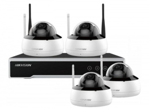 KIT 1XNVR WIFI 4CH, 4XCAM 4MP WIFI DOME, HDD 1TB W