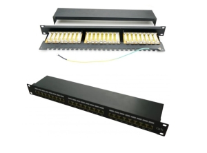 PATCH PANEL 24 PORTURI, 1U, FTP CAT.5E, KRONE+110