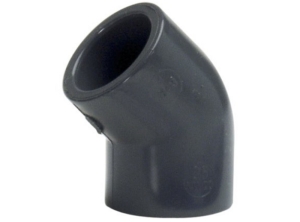 COT 45 GRADE PENTRU TEAVA DE 25MM, GRI, SET 10 BUC