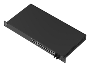 SWITCH MANAGED L2+, 24 PORTURI (12 POE+), 4 SFP